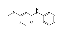 3-(dimethylamino)-3-(methylthio)-N-phenylacrylamide Structure