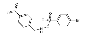 O-((4-bromophenyl)sulfonyl)-N-(4-nitrobenzyl)hydroxylamine, hydrogen salt Structure