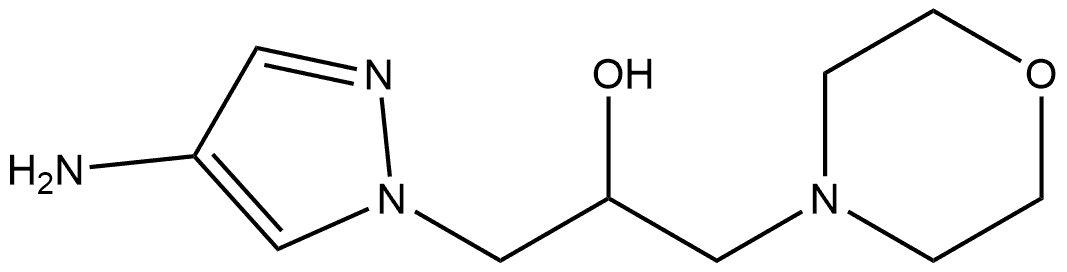 1-(4-Amino-1H-pyrazol-1-yl)-3-(morpholin-4-yl)propan-2-ol Structure
