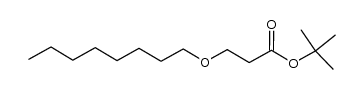 tert-butyl 3-(octyloxy)propanoate Structure