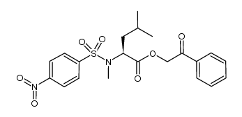 N-methyl-N-nosyl-L-leucine phenacyl ester Structure