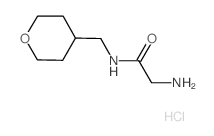 2-Amino-N-(tetrahydro-2H-pyran-4-ylmethyl)-acetamide hydrochloride Structure