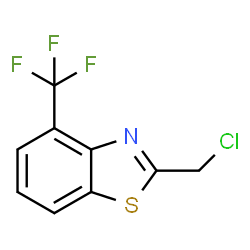 Benzothiazole, 2-(chloromethyl)-4-(trifluoromethyl)- Structure