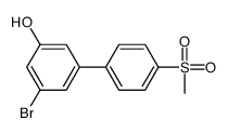 3-bromo-5-(4-methylsulfonylphenyl)phenol结构式