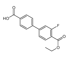 4-(4-ethoxycarbonyl-3-fluorophenyl)benzoic acid Structure