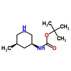 TERT-BUTYL (5-METHYLPIPERIDIN-3-YL)CARBAMATE structure