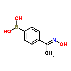 (E)-(4-(1-(肟基)乙基)苯基)硼酸结构式