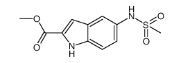 methyl 5-(methylsulfonamido)-1H-indole-2-carboxylate Structure