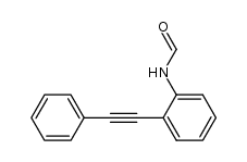 N-[2-(2-Phenylethynyl)phenyl]methanamide结构式