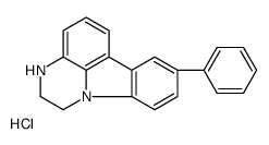 8-Phenyl-2,3-dihydro-1H-pyrazino(3,2,l-jk)carbazole hydrochloride Structure