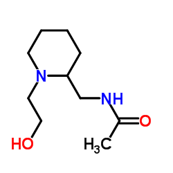 N-{[1-(2-Hydroxyethyl)-2-piperidinyl]methyl}acetamide结构式