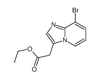 ethyl 2-(8-bromoimidazo[1,2-a]pyridin-3-yl)acetate结构式