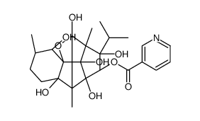 ryanodyl 3-(pyridine-3-carboxylate)结构式