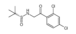 (R)-N-tert-butanesulfinyl 2-(2,4-dichlorophenyl)-2oxoethylamine Structure