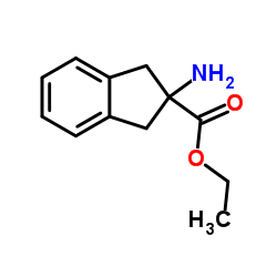 Ethyl 2-amino-2-indanecarboxylate结构式