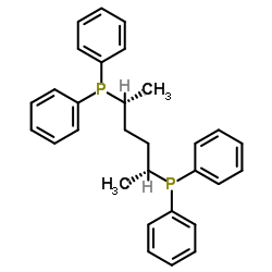 (2R, 5R)-Hexane-2, 5-diylbis(diphenylphosphine) Structure