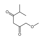 1-methoxy-5-methylhexane-2,4-dione结构式