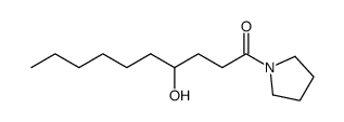 4-hydroxy-1-(pyrrolidin-1-yl)decan-1-one结构式