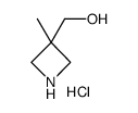 3-Methyl-3-azetidinemethanol HCl structure