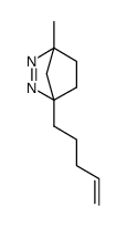 2,3-Diazabicyclo[2.2.1]hept-2-ene, 4-methyl-1-(pent-4-en-1-yl)- structure