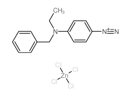 4-重氮-N-苄基-N-乙基氯化苯胺氯化锌复盐结构式