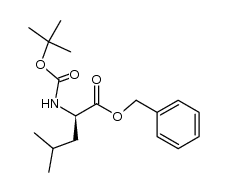 N-Boc-D-leucine benzyl ester结构式