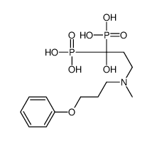 [1-hydroxy-3-[methyl(3-phenoxypropyl)amino]-1-phosphonopropyl]phosphonic acid结构式