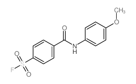 Benzenesulfonyl fluoride,4-[[(4-methoxyphenyl)amino]carbonyl]-结构式