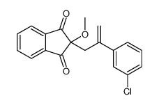 2-[2-(3-chlorophenyl)prop-2-enyl]-2-methoxyindene-1,3-dione Structure