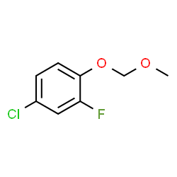 4-Chloro-2-fluoro-1-(methoxymethoxy)benzene结构式