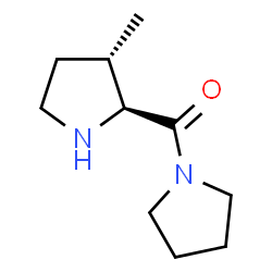 Pyrrolidine, 1-[(3-methyl-2-pyrrolidinyl)carbonyl]-, (2S-trans)- (9CI) Structure