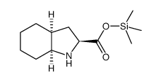 (2S,3aS,7aS)-octahydroindole-2-carboxylic acid trimethylsilyl ester结构式