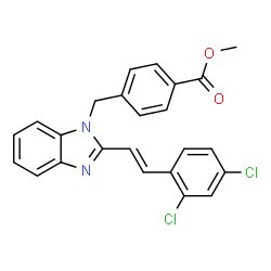 METHYL 4-([2-(2,4-DICHLOROSTYRYL)-1H-1,3-BENZIMIDAZOL-1-YL]METHYL)BENZENECARBOXYLATE picture