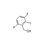3,6-Difluoro-2-iodobenzyl Alcohol Structure