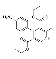 diethyl 4-(4-aminophenyl)-2,6-dimethyl-1,4-dihydropyridine-3,5-dicarboxylate Structure