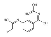 N-carbamoyl-3-[(2-iodoacetyl)amino]benzamide Structure