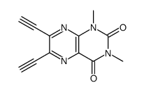 6,7-diethynyl-1,3-dimethylpteridine-2,4(1H,3H)-dione结构式