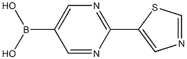 (2-(thiazol-5-yl)pyrimidin-5-yl)boronic acid structure