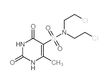 5-Pyrimidinesulfonamide,N,N-bis(2-chloroethyl)-1,2,3,4-tetrahydro-6-methyl-2,4-dioxo- Structure