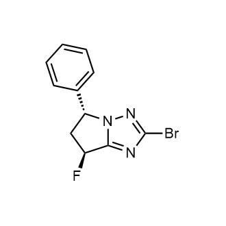 Trans-2-bromo-7-fluoro-5-phenyl-6,7-dihydro-5h-pyrrolo[1,2-b][1,2,4]triazole picture