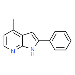 4-Methyl-2-phenyl-1H-pyrrolo[2,3-b]pyridine结构式