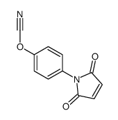 [4-(2,5-dioxopyrrol-1-yl)phenyl] cyanate Structure