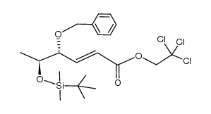 2,2,2-trichloroethyl (4R,5S)-4-benzyloxy-5-tert-butyldimethylsilyloxy-2(E)-hexenoate Structure