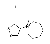 1-(dithiolan-4-yl)-1-methylazepan-1-ium,iodide Structure