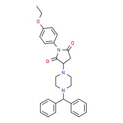 3-[4-(diphenylmethyl)piperazin-1-yl]-1-(4-ethoxyphenyl)pyrrolidine-2,5-dione picture