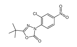 3-(2-chloro-4-nitrophenyl)-5-(1,1-dimethylethyl)-1,3,4-oxadiazol-2(3H)-one Structure