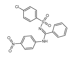 N2-p-Chlorbenzolsulfonyl-N1-(4'-nitrophenyl)benzamidin结构式