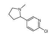 2-Chloro-5-(1-methyl-2-pyrrolidinyl)pyridine结构式