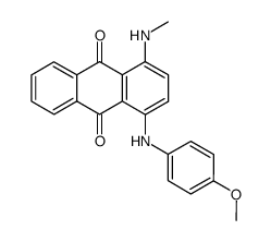 1-[(4-Methoxyphenyl)amino]-4-(methylamino)anthraquinone structure