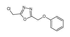 2-(chloromethyl)-5-(phenoxymethyl)-1,3,4-oxadiazole结构式